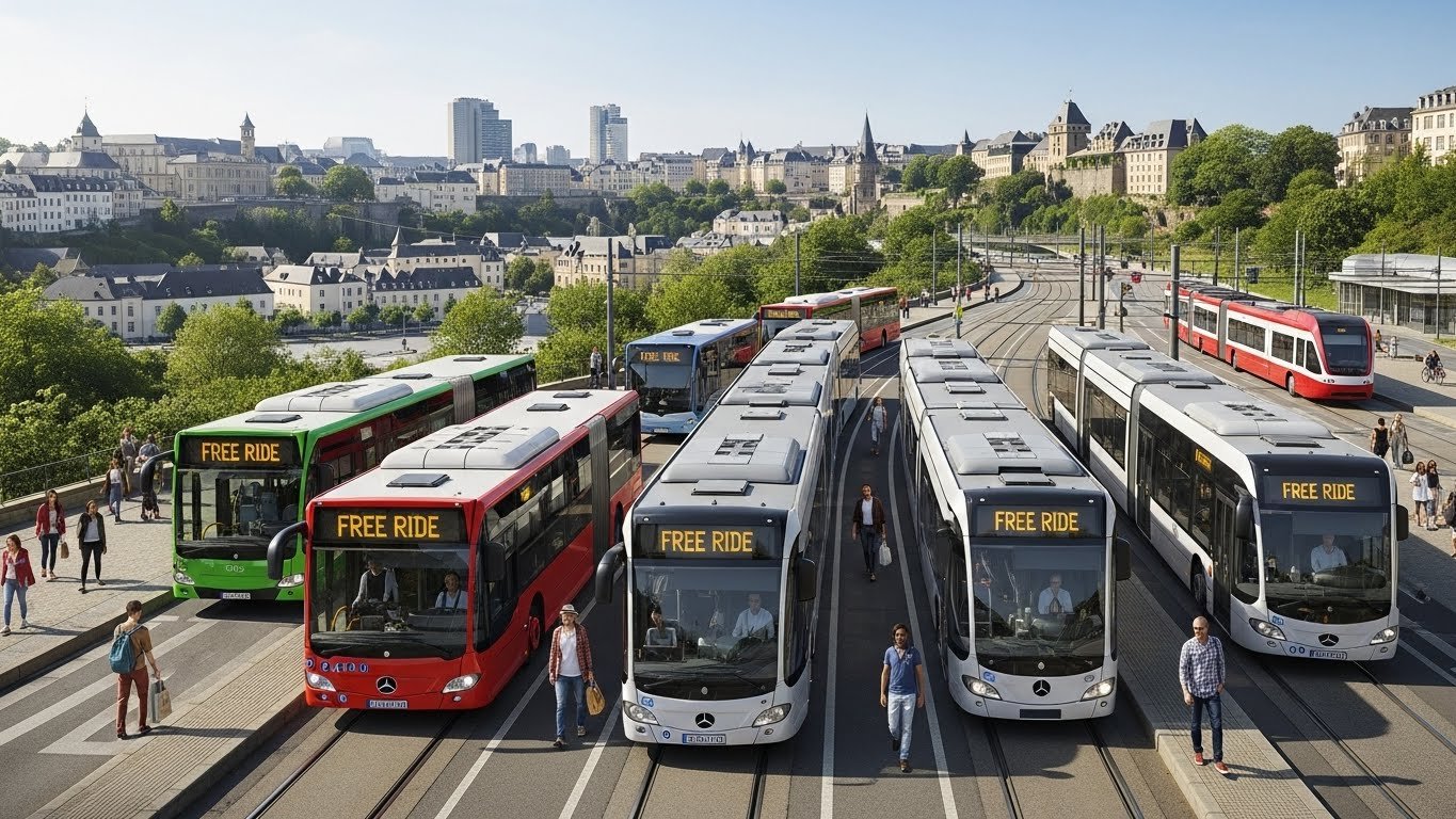 The Worlds First and Only Country Where Public Transport is Completely Free- Luxembourg