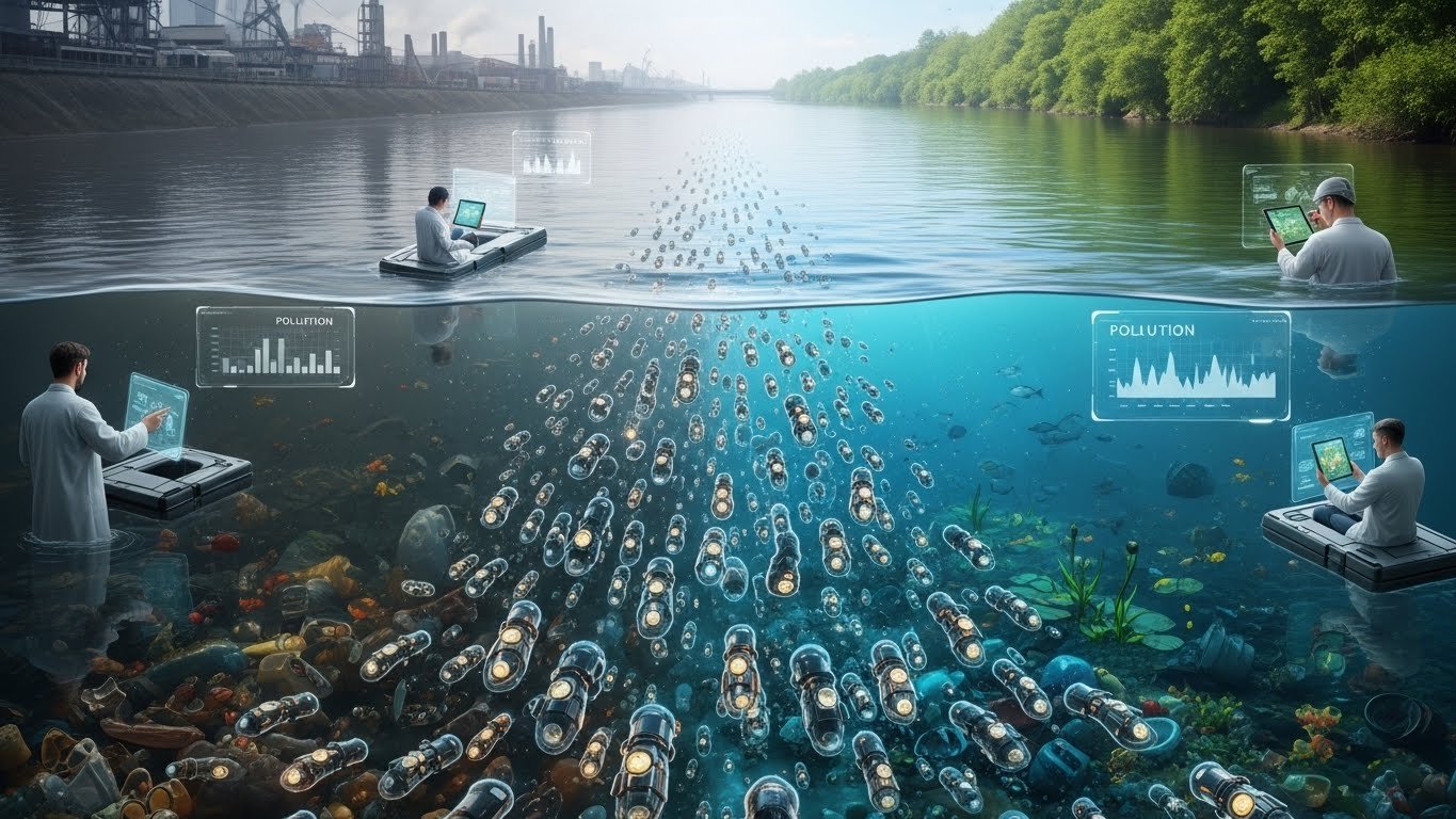 Can nanobots clean pollution from entire rivers