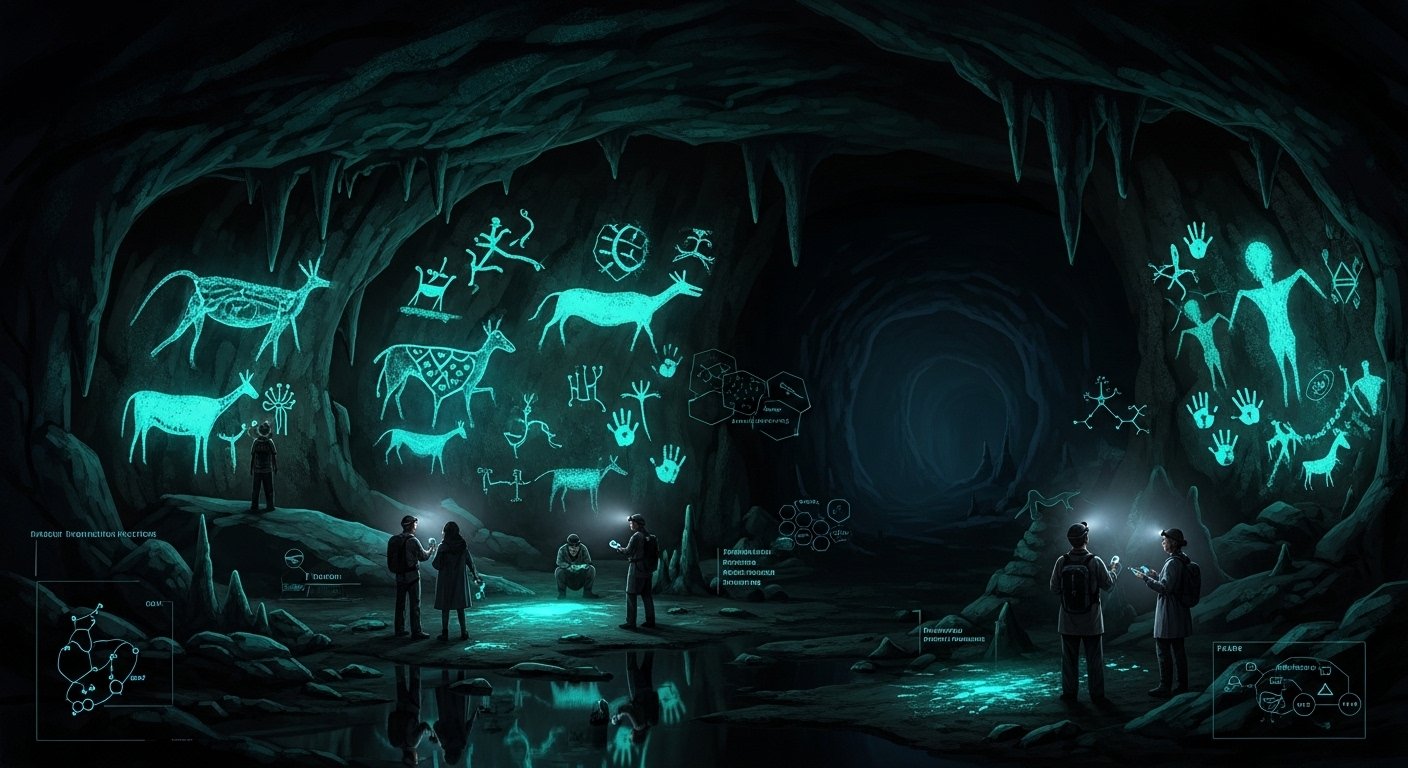 The mysterious cave paintings that glow in the dark