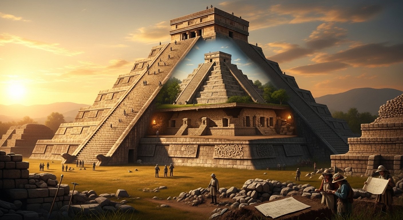 The step pyramid in Mexico that hides another pyramid inside