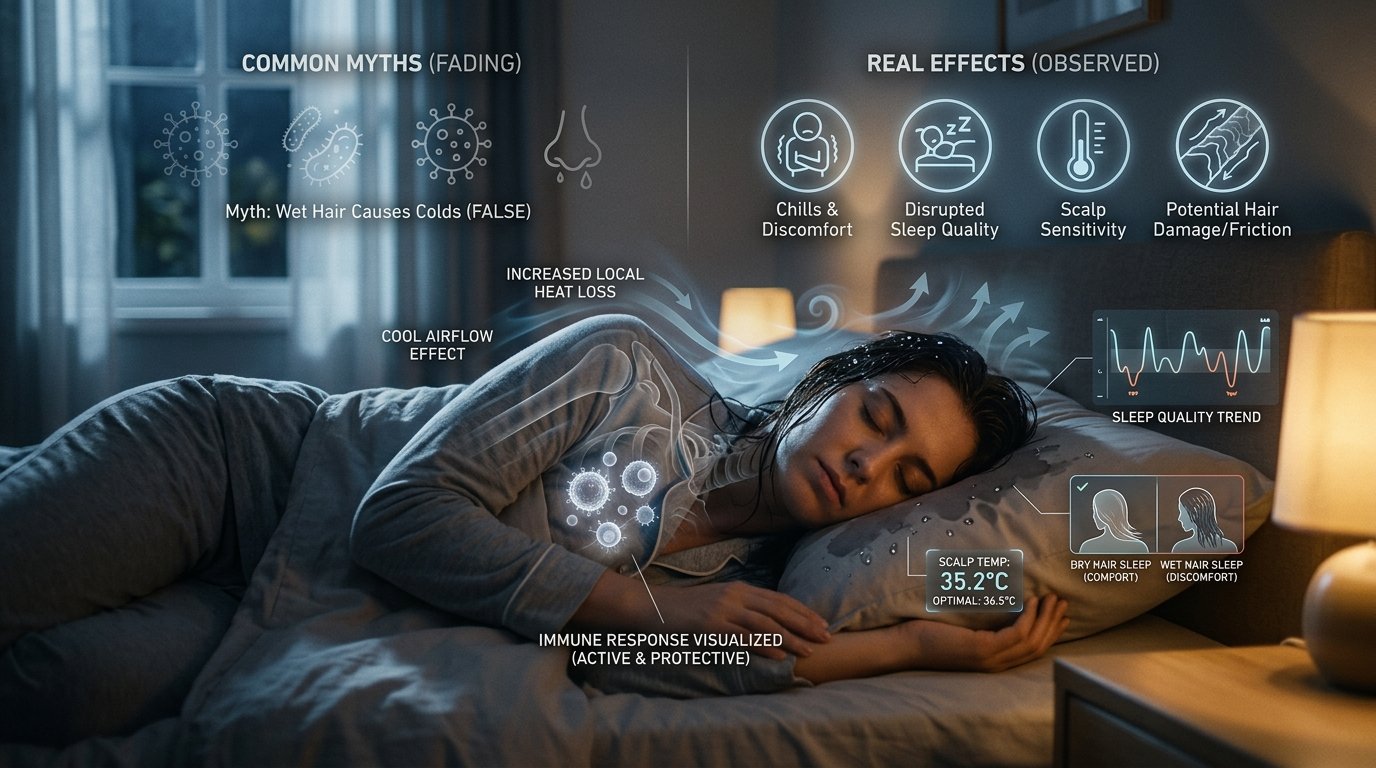Can Sleeping With Wet Hair Make You Sick Truth Explained