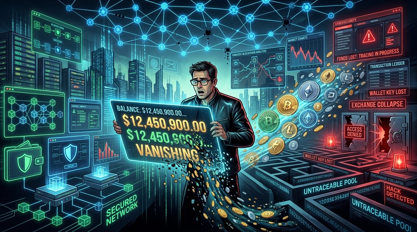 Cryptocurrency Vanishings – Millions lost mysteriously