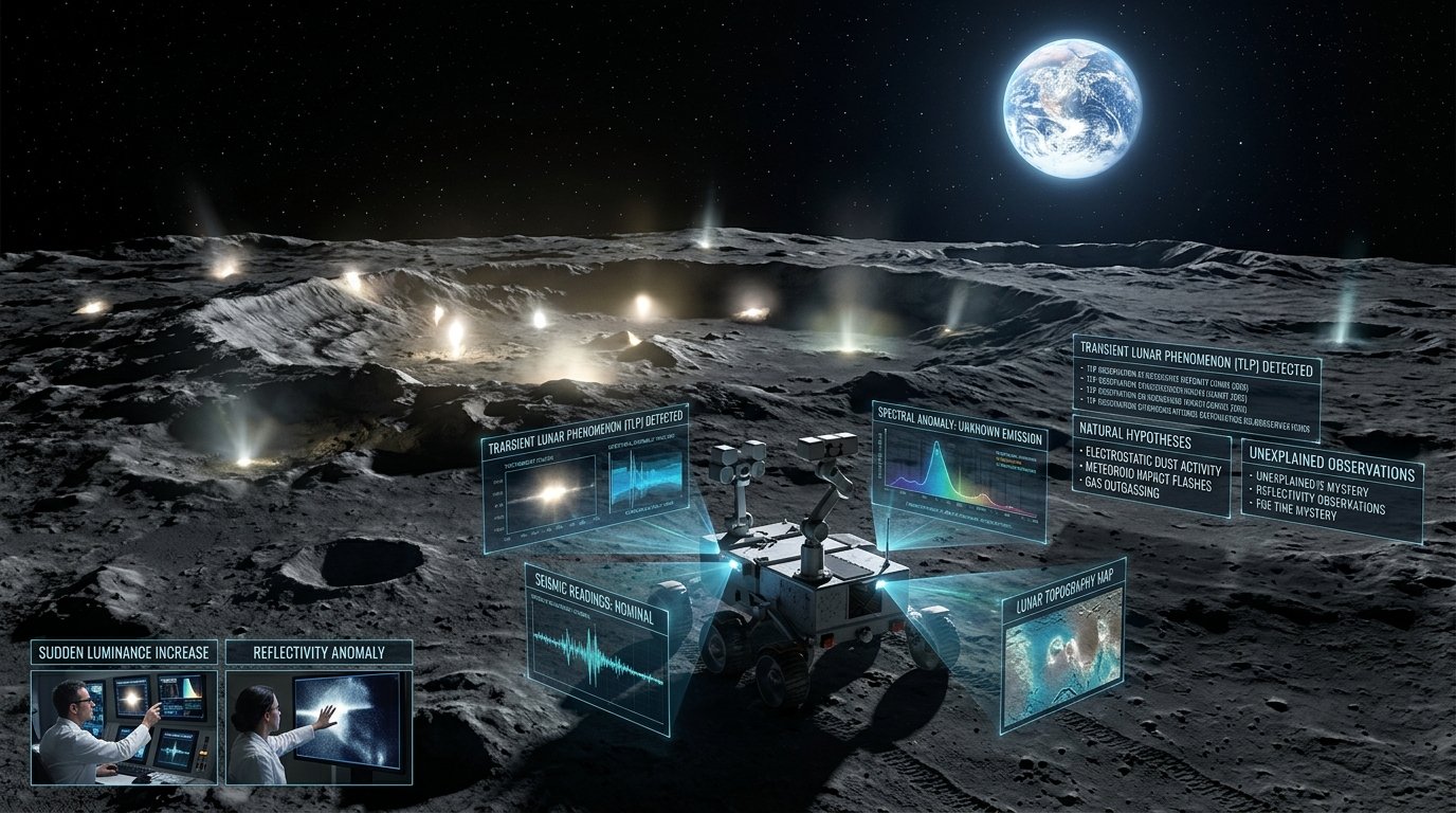 Strange Lights on the Moon – Lunar anomalies baffling scientists
