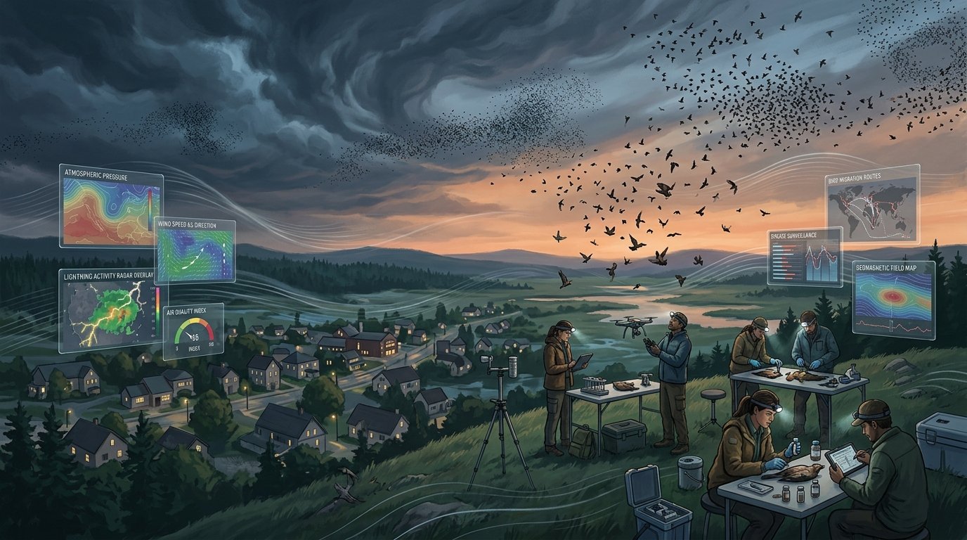 Mass Animal Behavior – Birds falling from the sky